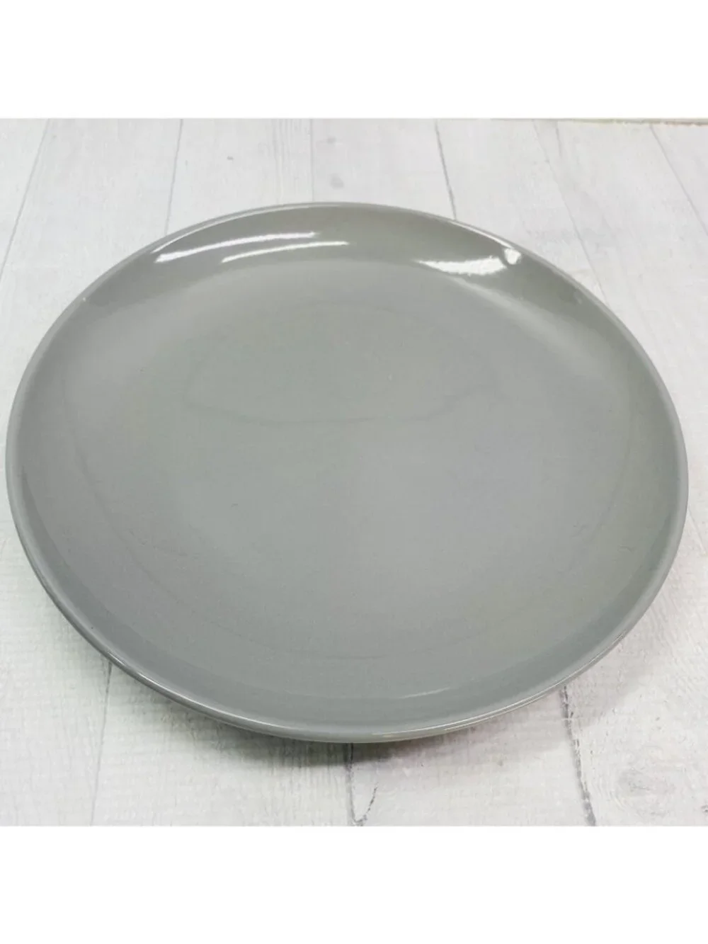 Project 62 Target AVESTA Glossy Gray Stoneware Smooth Coupe Dinner Plates Set 4